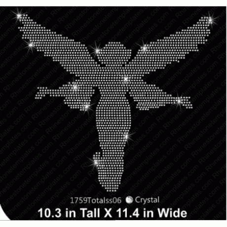 Angel Mary Rhinestone Design Download EPS SVG