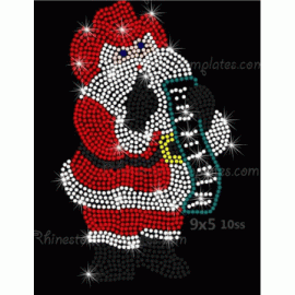 Santa Cowboy Rhinestone Download EPS SVG