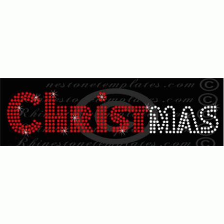 CHRISTmas Rhinestone Download EPS SVG