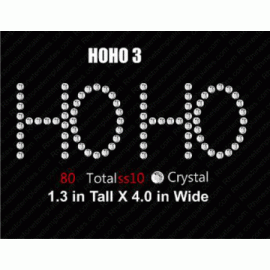 HoHo3 Rhinestone Download EPS SVG