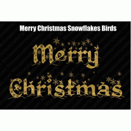 Merry Christmas Snowflakes Birds Download EPS SVG