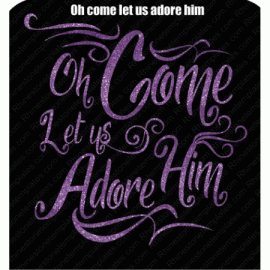 Oh come let us Adore Him Download EPS SVG