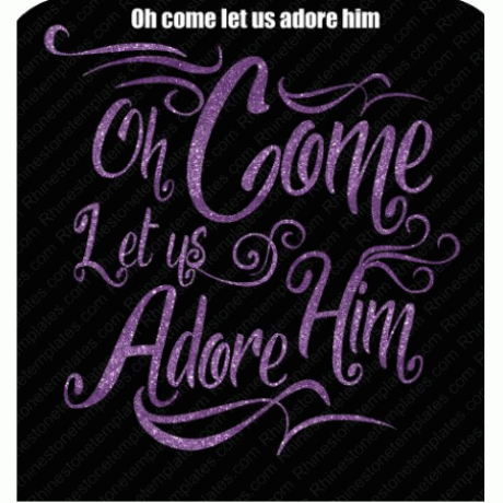 Oh come let us Adore Him Download EPS SVG