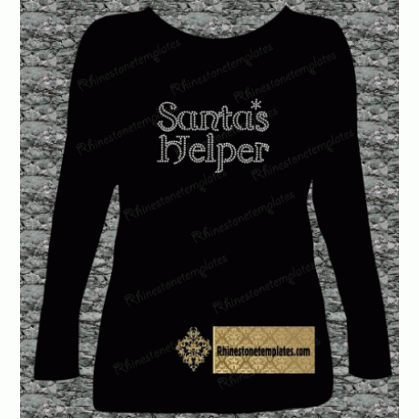 Santas Helper 1 Rhinestone Download EPS SVG