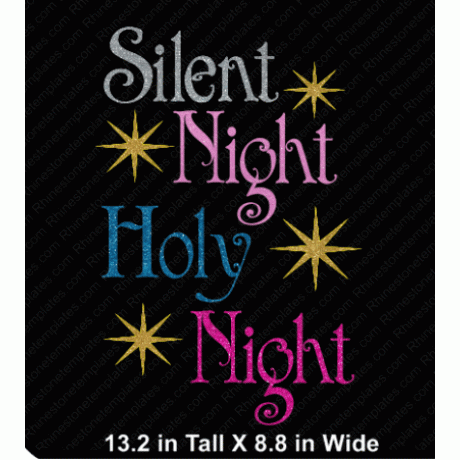 Silent Night Holy Night Digital Design EPS SVG