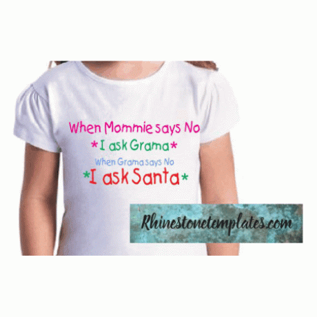 When Mommie says no Santa Download EPS SVG