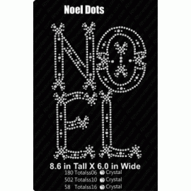 Noel Dots Rhinestone Download EPS SVG 