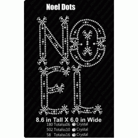 Noel Dots Rhinestone Download EPS SVG 