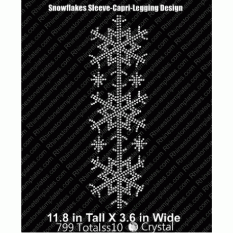 Snowflake Sleeve Capri Leggings Rhinestone Download