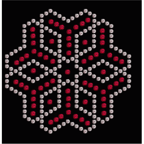 Snowflake Star Rhinestone Design Download EPS SVG