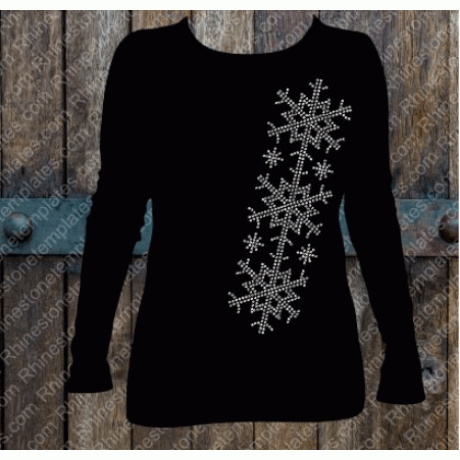 Snowflake Sleeve Capri Leggings Rhinestone Download