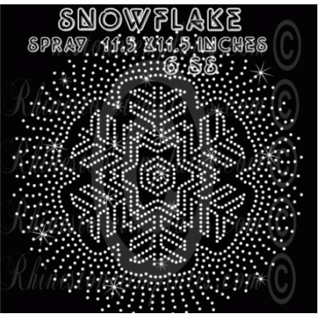 Snowflake Spray Rhinestone Download EPS SVG