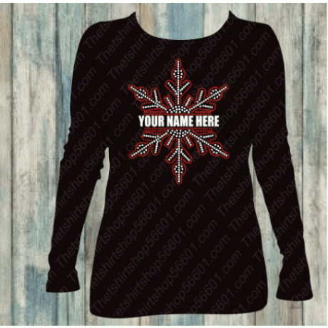 Split Monogram Snowflake S2 Rhinestone Download EPS SVG