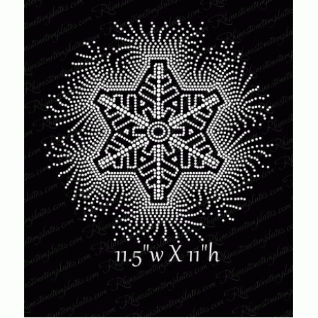 Snowflake 2 Large Rhinestone Download EPS SVG