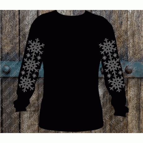 Snowflake Sleeve Capri Leggings Rhinestone Download