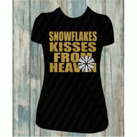 Snowflakes are kisses from Heaven Download EPS SVG