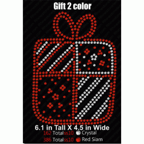 Gift Rhinestone 2 colors Download EPS SVG