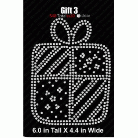Gift 3 Rhinestone Download EPS SVG