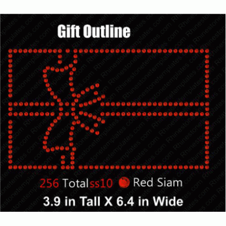 Gift outline Rhinestone Download EPS SVG