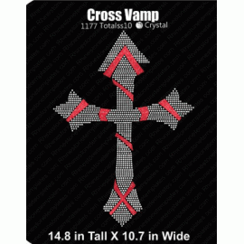 Cross Vamp Rhinestone Download EPS SVG
