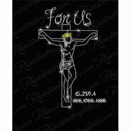 Cross For Us Rhinestone Download EPS SVG