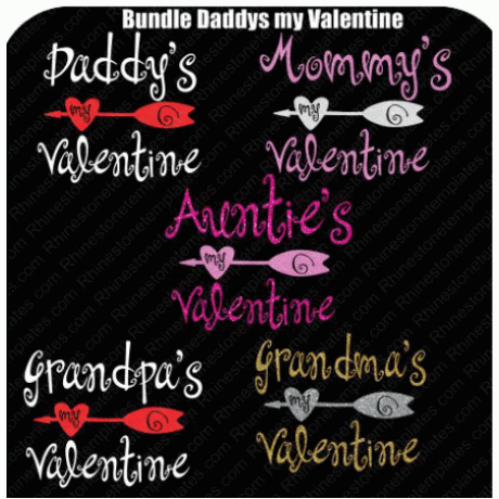 Bundle Daddy, mommy,Grandpa,Grandma,Auntie, Valentine Download