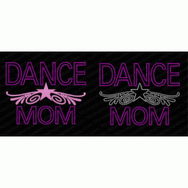 Dance Mom Star Wings Digital Design EPS SVG