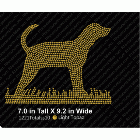 Dog Lab Shorthair Rhinestone Template