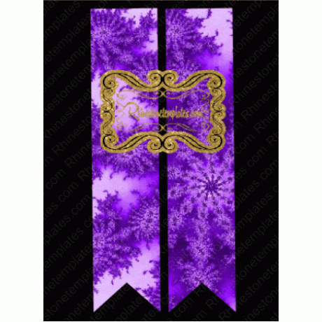 Cheer Bow Snow Queen Purple Dye Duo Sublimation Design