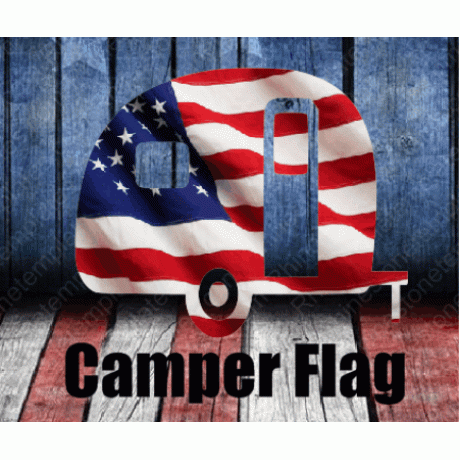Camper Flag Dye Sublimation Design Download