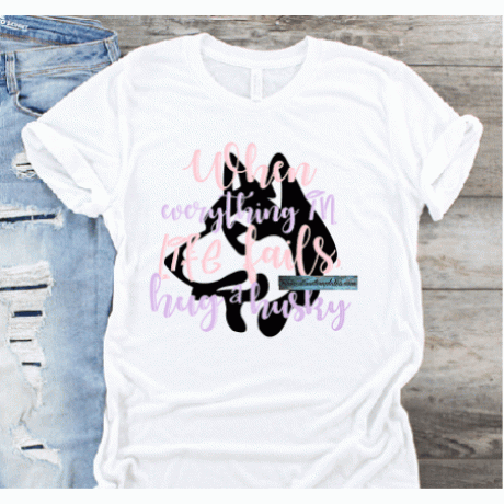 Husky Hug a Husky Color Sublimation Digital Download