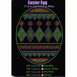 Easter Egg Rhinestone Digital Download EPS SVG