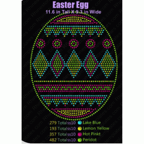 Easter Egg Rhinestone Digital Download EPS SVG