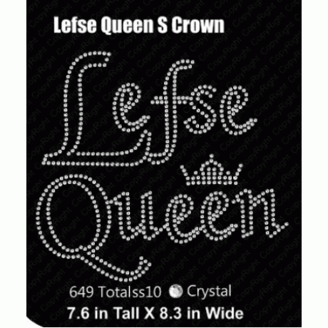 Lefse Queen S Crown  Rhinestone Download EPS SVG