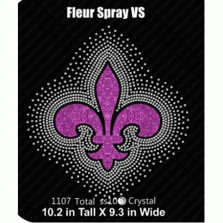 Fleur Spray VS Rhinestone Download EPS SVG