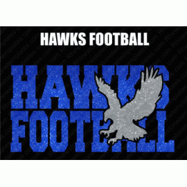 Hawks Football KO Digital Download EPS SVG