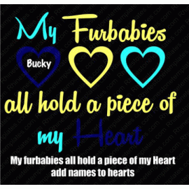 My Furbabies Hold a Piece of my Heart Download EPS SVG PLT