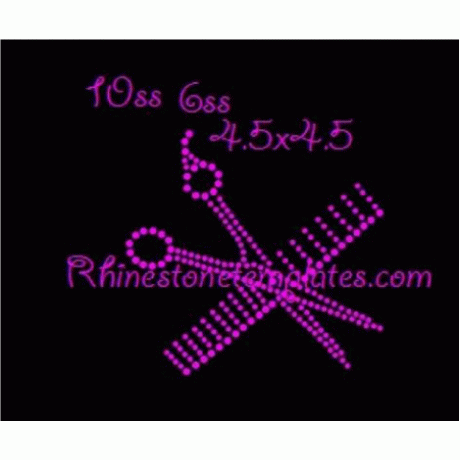 Comb and Scissor Rhinestone Download eps svg