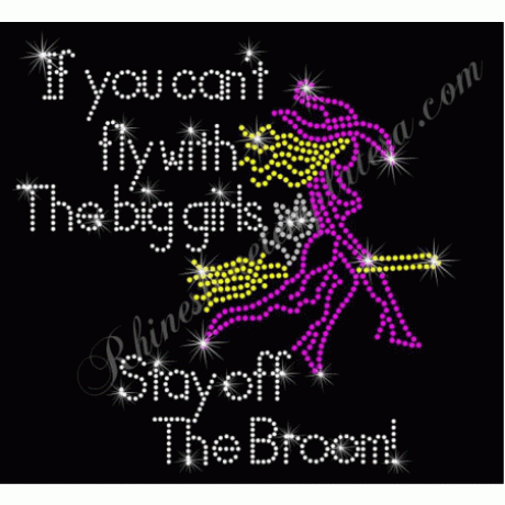 Fly with the Big Girls Rhinestone Download EPS SVG
