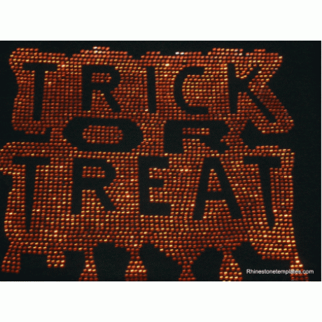 Trick or Treat Rhinestone Download EPS SVG