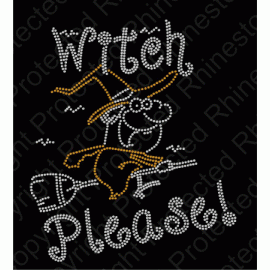 Witch Please with Witch Stones Rhinestone Download EPS SVG