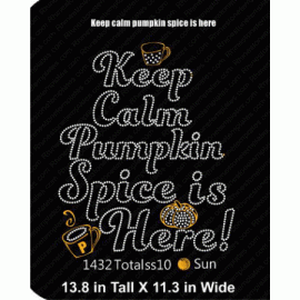 Keep Calm Pumpkin Spice is Here Download EPS SVG