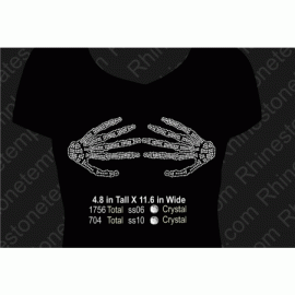 Skeleton Hands 2 Design Download EPS SVG