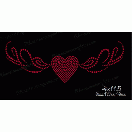 Heart Wings 45 Precut Template Set Heart Wings 45 Precut Template Set