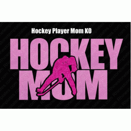 Hockey Player Mom KO Digital Download EPS SVG PLT