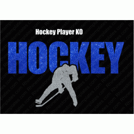 Hockey Player KO Digital Download EPS SVG PLT