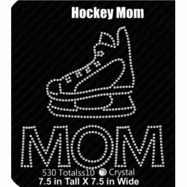 Hockey Mom Rhinestone Download EPS SVG PLT
