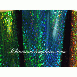 HOLOGRAM HEAT PRESS VINYL  TEAL BY THE SHEET 12x19 inch