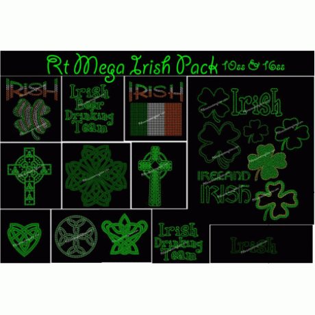 Rt Mega Irish Celtic Bundle Rhinestone Designs EPS SVG