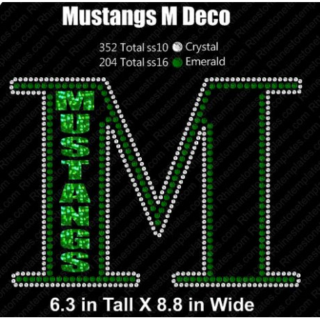 M Mustang Devo Rhinestone Download EPS SVG